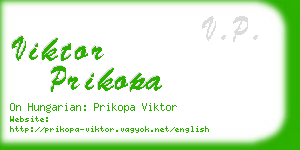 viktor prikopa business card